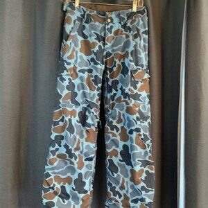 Burton Youth XL 14/16 Snowboard Ski Pants (Blue Camo) Dry Ride